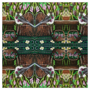 Tecido Chickadee Berry Basket