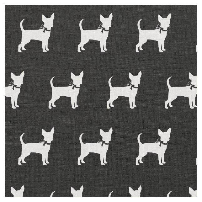 Tecido Chihuahua Dog Silhouette Pet (Detalhe)