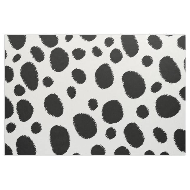 Tecido Chita Preta Coloca Padrão Invisível (Fat Quarter)