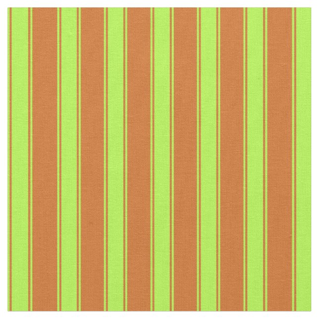 Tecido Chocolate e Padrões Verdes Claros de Stripes (Detalhe)