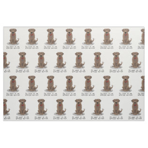 Tecido Chocolate giro e giro fresco Labrador