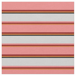 Tecido Chocolate, Maroon, Coral Claro, Cinza Leve e Preto
