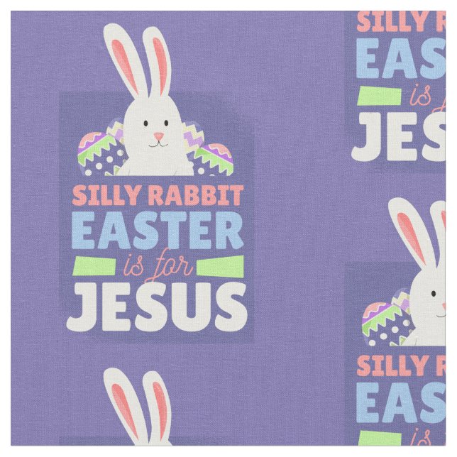 Tecido christian Easter Bunny jesus christ (Detalhe)