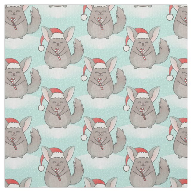 tecido christmas chinchillas xmas (Modelo)