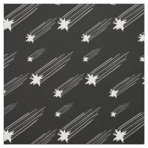 Tecido Chuva de Meteoros Preto e Branco Estrela Cadente I