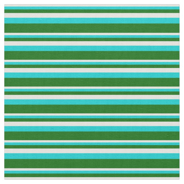 Tecido Ciano claro, Turquesa Escura e Verde Escuro (Detalhe)