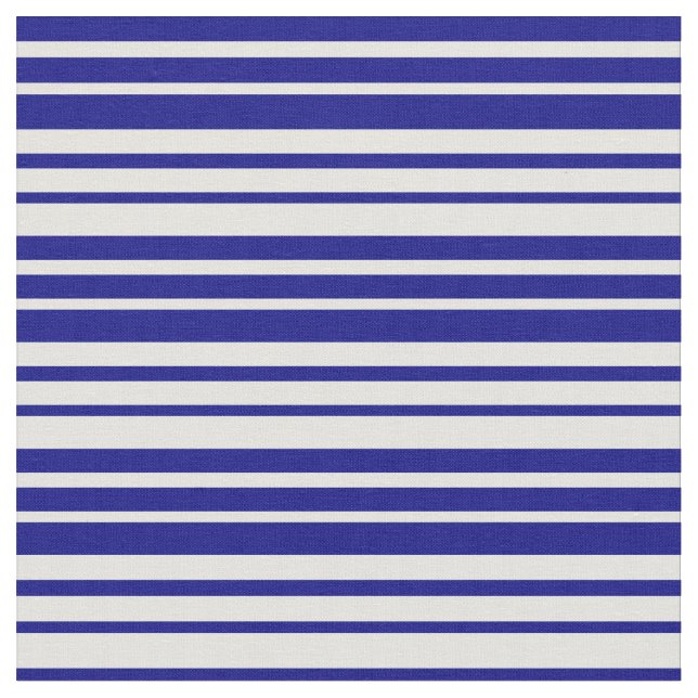 Tecido Ciano Leve e Padrão Azul Striped/Links (Detalhe)