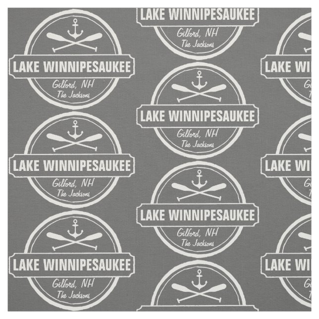 Tecido Cidade feita sob encomenda de Winnipesaukee NH do (Modelo)