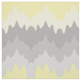 Tecido Cinza amarela Chevron Zigzag