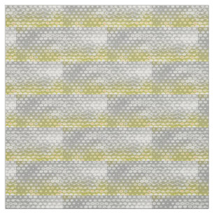 Tecido Cinza Amarelo Geométrico abstrato