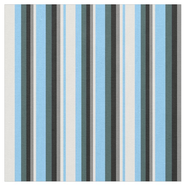 Tecido Cinza Azul, Branco, Cinza, Preto e Traição (Detalhe)