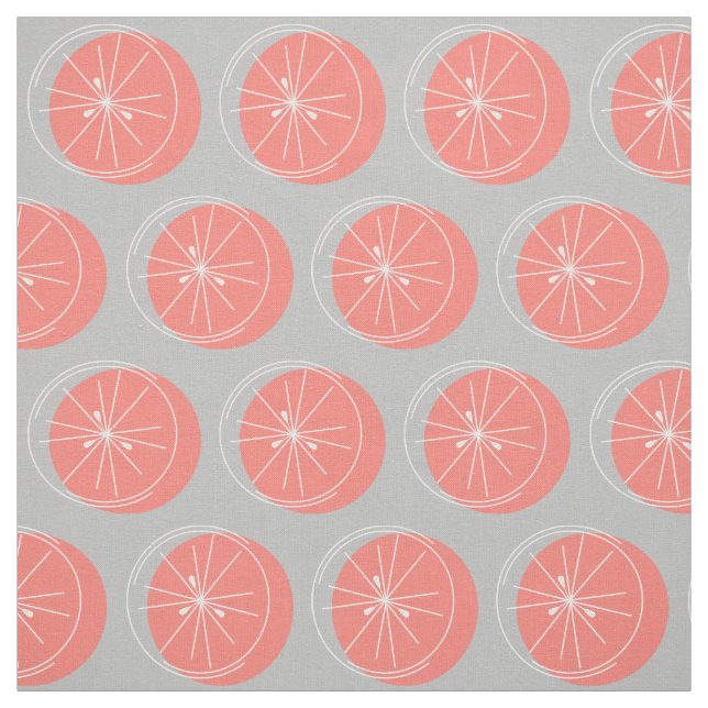 Tecido Cinza branca cor-de-rosa Citrus (Modelo)