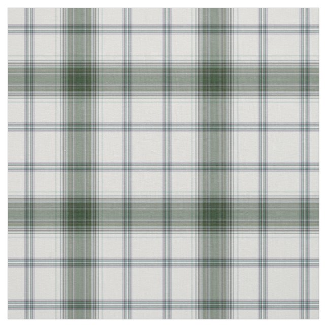 Tecido Cinza branca Xadrez de Tartan verde (Modelo)