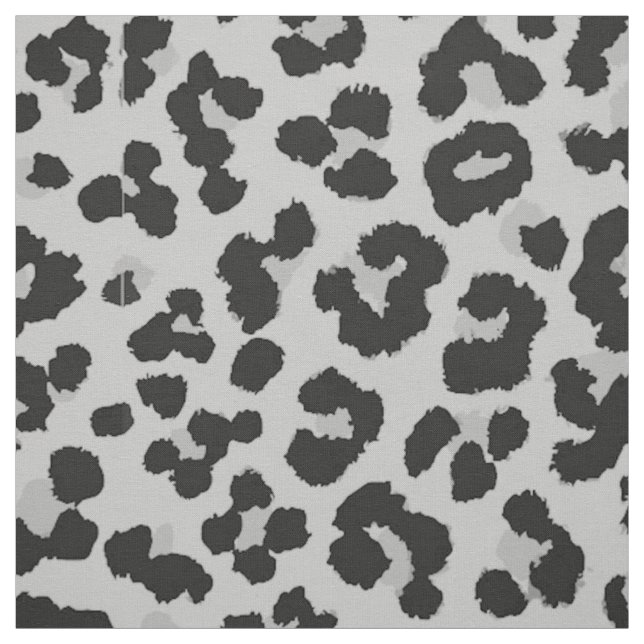Tecido Cinza cinza Ash Leopard Cheetah Padrão de Impressã (Modelo)