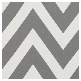 Tecido Cinza de carvão moderno Chevron grande escala