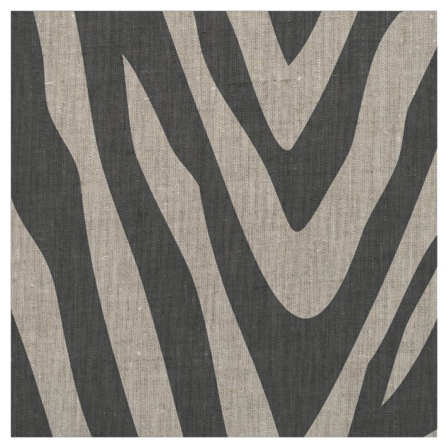 Tecido Cinza de carvão Zebra Imprime grande escala (Modelo)