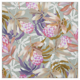 Tecido Cinza De Protea Das Flores De Wlid