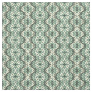 Tecido Cinza de Sage Green Beige Brown Aztec Padrão Mosa