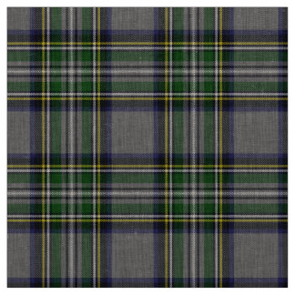 Tecido Cinza e Xadrez de Tartan Amarela