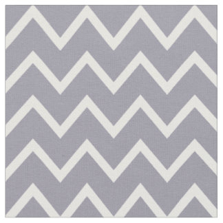 Tecido Cinza Lilac e Chevron Branco