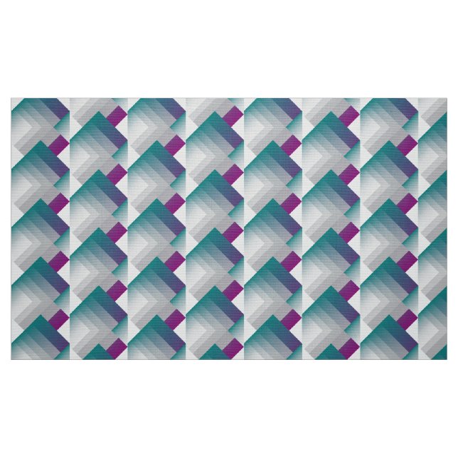 Tecido Cinza magenta teal (Fat Quarter)