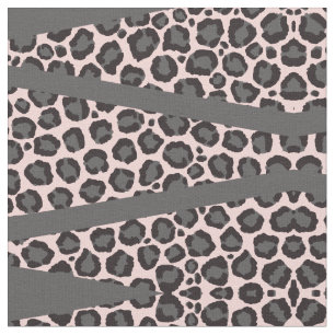 Tecido Cinza Negra Rosa Menor Menor Menino Leopardo Chita