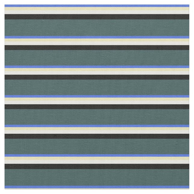Tecido Cinza Real Azul, Tan, Branco, Preto e Escuro (Detalhe)