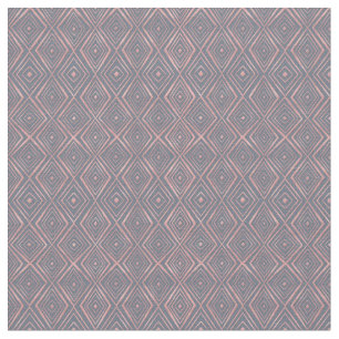 Tecido Cinza Rosa Dourado Diamond Formas de Portas