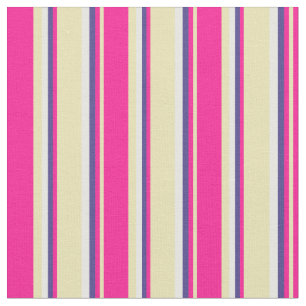 Tecido Cinza, Rosa Profundo, Azul Tarado Escuro e Creme d