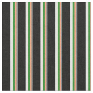 Tecido Cinza, Salmão Claro, Verde, Creme de Casa e Preto