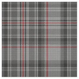 Tecido Cinza Vermelha  Taupe Xadrez Preta Tartan