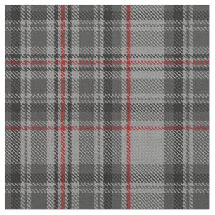 Tecido Cinza Vermelha Taupe Xadrez Preta Tartan