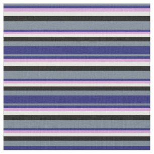 Tecido Cinzas, Azul-Noite, Plum, Branco e Preto
