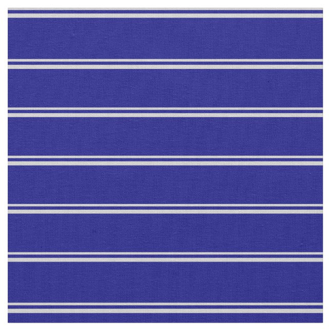 Tecido Cinzas claras e padrão azul de faixas (Detalhe)