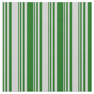 Tecido Cinzas claras e padrão verde escura riscado