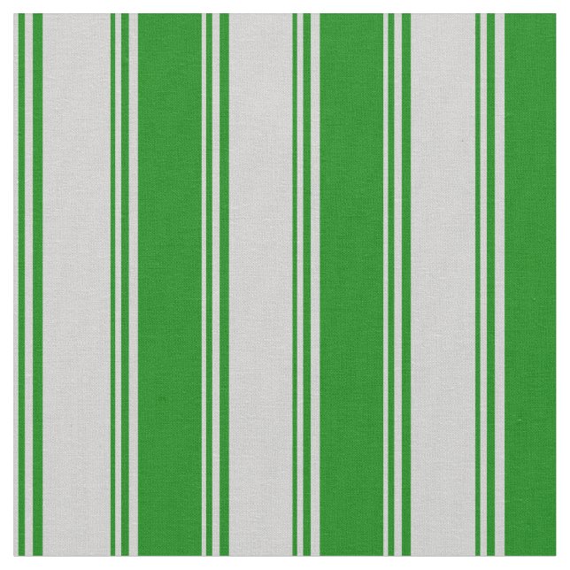 Tecido Cinzas claras e padrão verde riscado/alinhado (Detalhe)