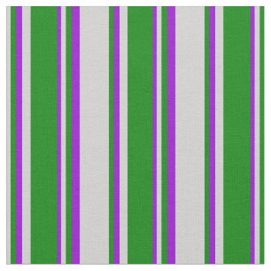 Tecido Cinzas claras, verdes e linhas violetas escuras