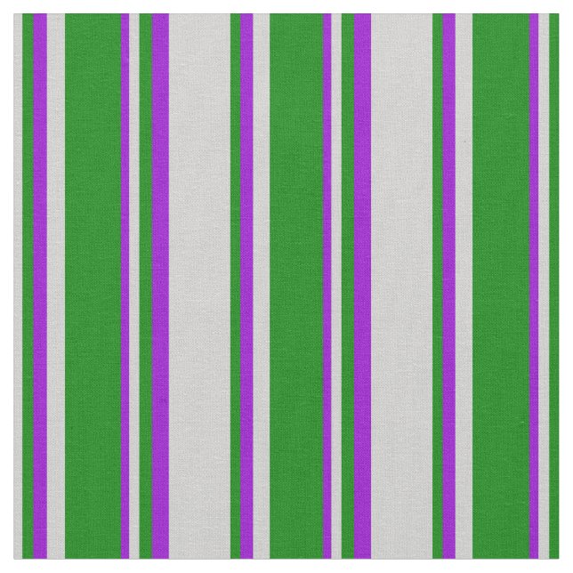 Tecido Cinzas claras, verdes e linhas violetas escuras (Detalhe)