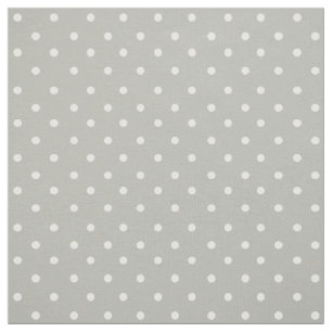 Tecido Cinzas clássicas com bolinhas brancas