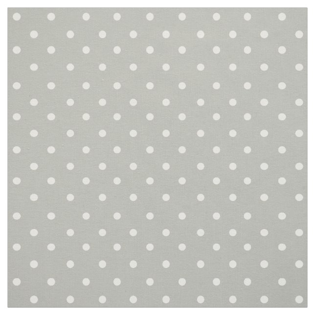 Tecido Cinzas clássicas com bolinhas brancas (Modelo)