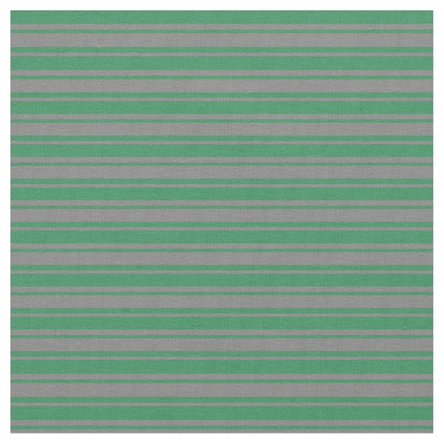 Tecido Cinzas e faixas verdes marítimas (Detalhe)