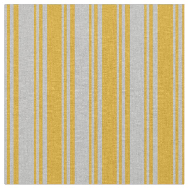 Tecido Cinzas e Linhas de Goldenrodo/Padrão de Stripes (Detalhe)