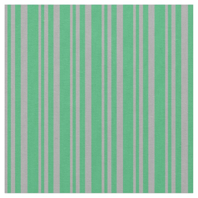 Tecido Cinzas escuras e faixas verdes marinhas (Detalhe)
