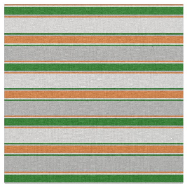 Tecido Cinzas Escuras, Verde Escuro, Cinzas Leves, Linhas (Detalhe)