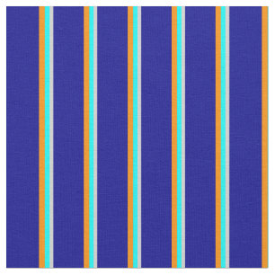 Tecido Cinzas leves, Aqua, Laranja escuro e azul escuro
