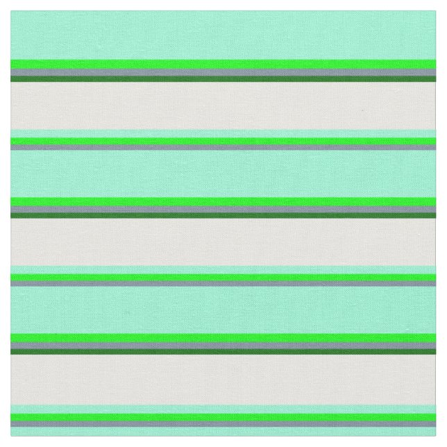 Tecido Cinzas, Limão, Aquamarine, Verde Branco e Escuro (Detalhe)
