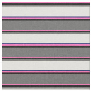 Tecido Cinzas Rosa, Preta, Escuro, Amarelo e Azul Meia-No