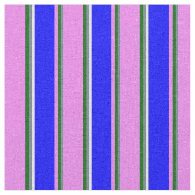 Tecido Cinzas, Verde Escuro, Violeta, Azul e Ciano Claro (Detalhe)