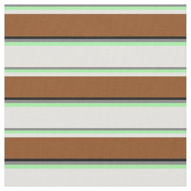Tecido Cinzas, verdes, ciano claro, castanho e cor preta (Detalhe)