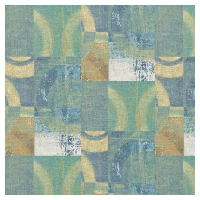 Tecido Círculos e painéis multicoloridos (Detalhe)